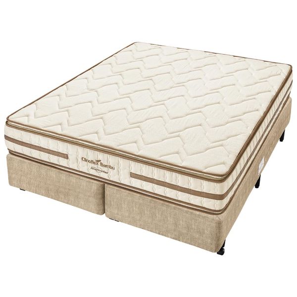 Cama-Box-King-c--Colchao-de-Espuma-D33-Americanflex-Clinoflex-Bambu-193-x-203-x-65-cm